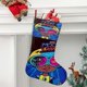 thumbnail image 2 of Chica Luna Tema: Calcetines de Navidad, fino lino blanco para colgar en escaleras y chimenea, decoración navideña para el hogar, regalo de Navidad. 45cm × 32cm, 2 of 5
