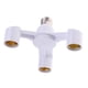 thumbnail image 4 of Soporte Adaptador Divisor De Enchufe Para Bombillas De Lámpara LED E27 A 3 En 1 E27, 4 of 5