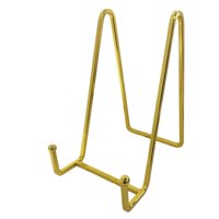 Bothyi - Soporte De Exhibición De Platos, Soporte De Imagen Para Platos De Porcelana, Armario De Trabajo Artístico, Dorado, 6 Pulgadas