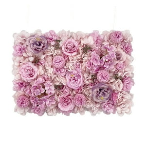 Genérico - Panel De Flores Artificiales, Telón De Fondo De Flores Rosas Diy Para Boda, Escenario, Recepción, Estilo B