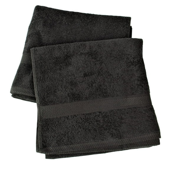 Set 2 Toallas Florentino 100% Algodon - Negro