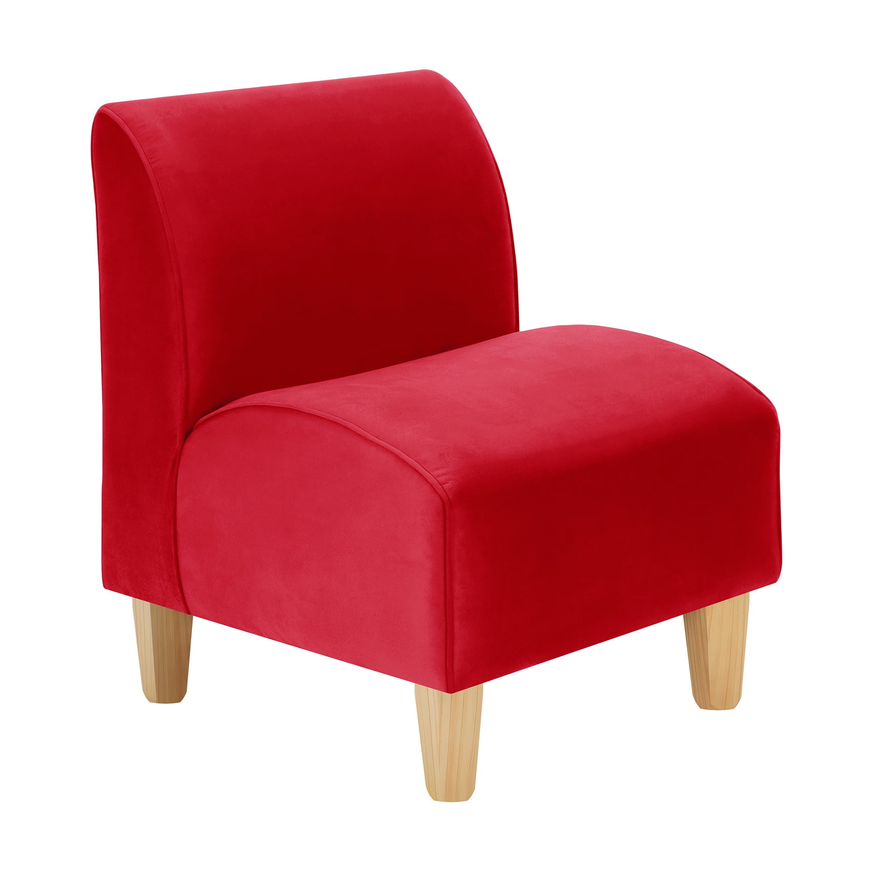 Bodevir - Poltrona Soft 1c Felpa 05 Rojo