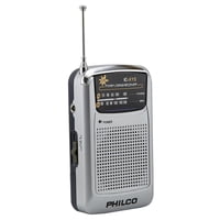 Philco - Radio Portatil A Pilas Con Audifonos Fm Am Ricx15