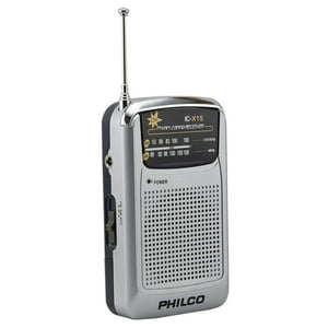 Philco - Radio Portatil A Pilas Con Audifonos Fm Am Ricx15