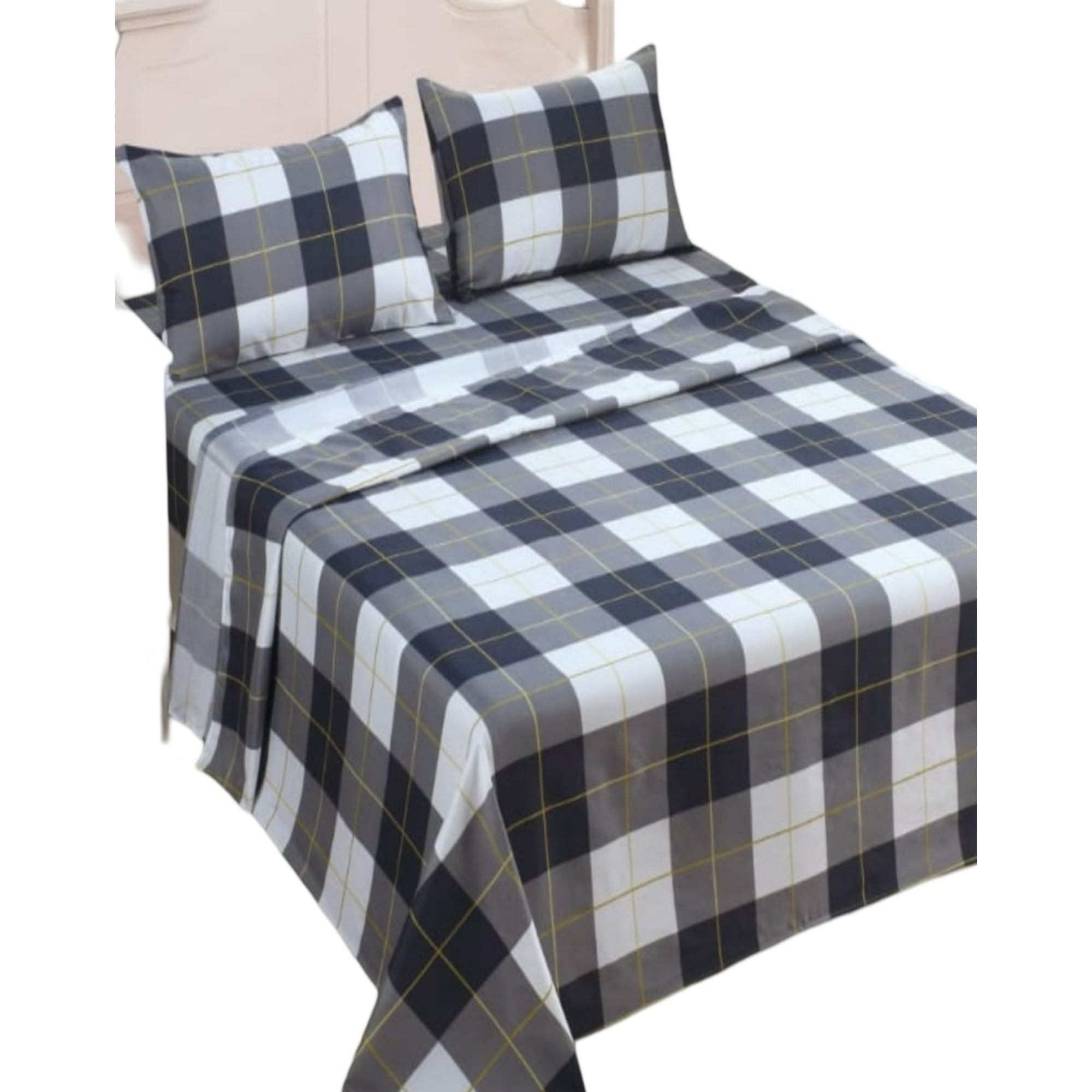 Genérica - Sábana 2 Plaza De 144 Hilos Algodón Suave 8o4