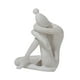thumbnail image 2 of Escultura Abstracta Sujetalibros Decorativo Estatua De Arte Moderno Para Estantería Oficina Blanco Envejecido, 2 of 3