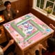 thumbnail image 4 of Tapete de mahjong Pittera 80 cm rosa antideslizante con bolsa para dados, 4 of 7