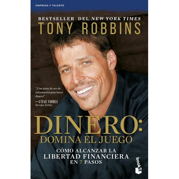 Libro Planeta Publishing Dinero: domina el juego/Money Master the Game: Cómo alcanzar la libertad financiera en 7 pasos (edición en español)