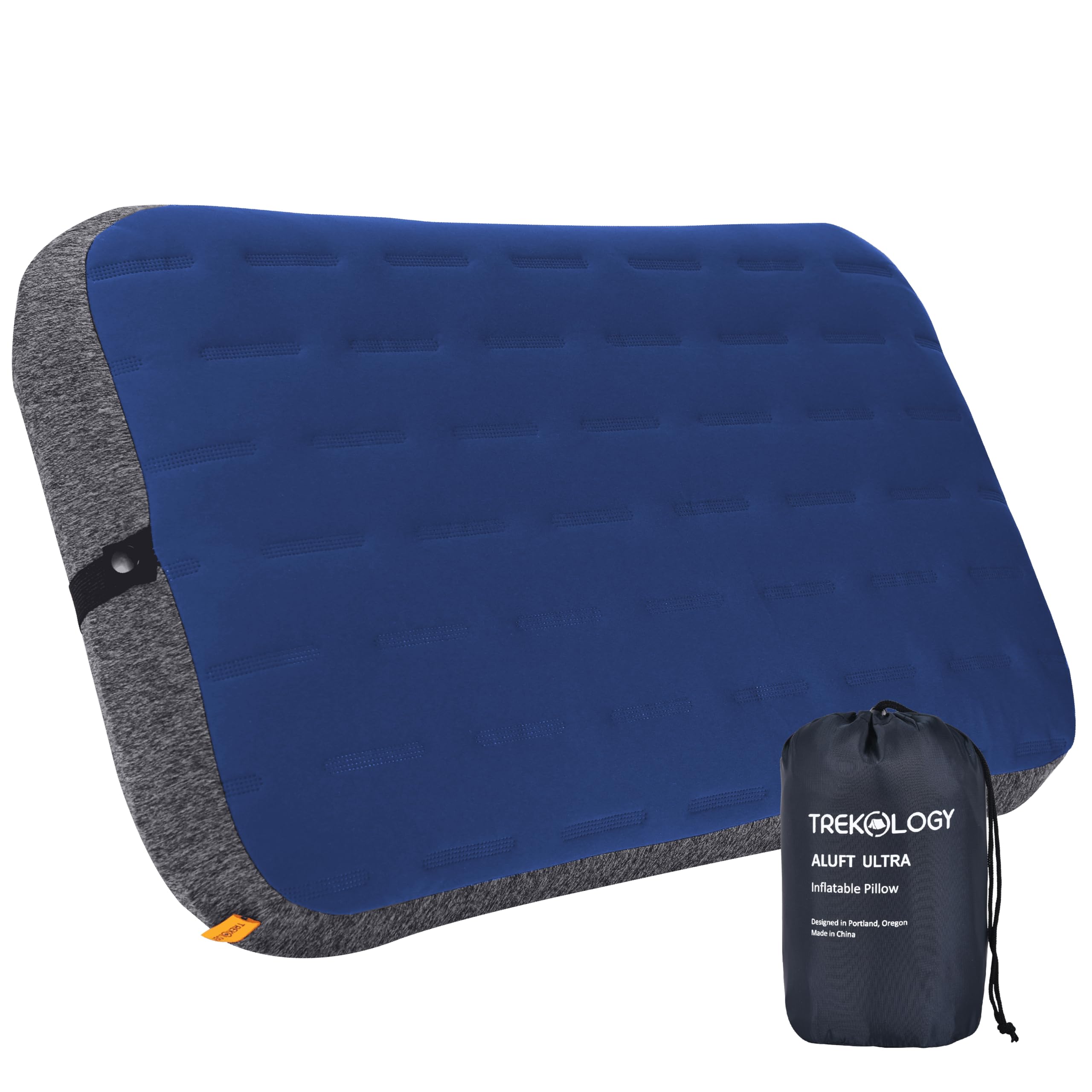 Almohada De Camping Trekology Aluft Ultra Inflable Azul