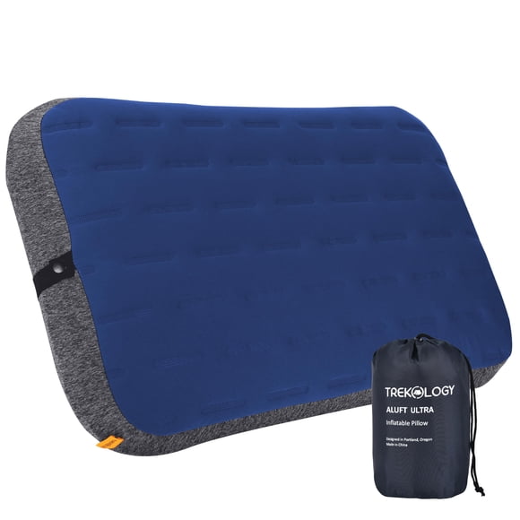 Almohada de camping TREKOLOGY ALUFT Ultra Inflable Azul