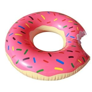 Veat00L - Anillo De Natación Hinchable En Forma De Donut, Diseño Flotante, Diseño Plegable, Material De Pvc De Alta Calidad, Duradero
