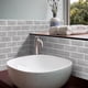 thumbnail image 4 of Pegatinas autoadhesivas para azulejos de pared parciales de cocina de estilo mediterráneo con patrón de ladrillo gris, 4 of 5