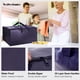 thumbnail image 3 of Bolsas de mudanza VELVETSURE Heavy Duty extra grandes con correas azules, 3 of 7