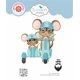 thumbnail image 1 of Juego de troqueles Elizabeth Craft Scooter con sidecar para hacer tarjetas, 1 of 5