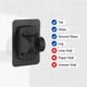 thumbnail image 4 of Soporte de Cabezal de Ducha de Mano Autoadhesivo Uxcell, Soporte de Cabezal de Ducha, Negro, 4 of 6