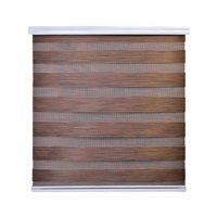 Cortina Roller Duo Zebra Dia Y Noche 160 X 200 Cm Café Osc Jaspeado Guiza