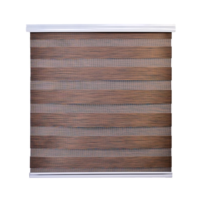 Cortina Roller Duo Zebra Dia Y Noche 160 X 200 Cm Café Osc Jaspeado Guiza