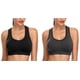 thumbnail image 1 of Sujetador deportivo MIRITY para mujer, espalda cruzada, alto impacto, negro y gris, talla M, 1 of 6