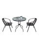 thumbnail image 1 of Juego De Terraza De Balcón Comedor Mesa Vidrio Kate 2 Sillas, 1 of 10