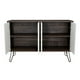 thumbnail image 2 of Arrimo Con 4 Puertas Y 4 Repisas Fm-001b Blanco Y Café Oscuro, 2 of 11