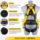 thumbnail image 3 of TRSMIMA Safety Harness Fall Protection Harness Kit for Men, 3 of 3
