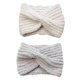 thumbnail image 1 of Paquete de 2 diademas tejidas cruzadas para mujer para clima frío, calentadores de orejas para invierno, 1 of 5