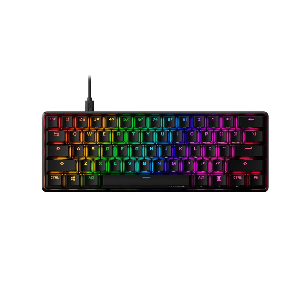 Teclado Hyperx Mecánico Alloy Origins 60 Hx Aqua Gaming Rgb