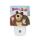 thumbnail image 1 of Masha y el Oso Luz nocturna LED con sensor de anochecer a amanecer para dormitorio, baño, pasillo, escaleras - Lámpara LED nocturna de enchufe, 0.5W - 1 pieza, 1 of 6