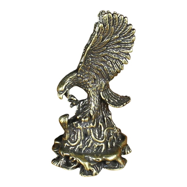 Decoración de Figuras de Serpiente de águila en Miniatura de Latón de La Estatua de La Escultura de Adorno de Escritorio Pequeño para La Mesa de Estan 32cmx65cm