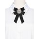 thumbnail image 4 of INSPIRE CHIC Broche de Cinta para Mujer Elegante Corbata de Lazo con Diamantes de Imitación para Vestido de Uniforme Negro, 4 of 5