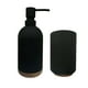 thumbnail image 1 of Set De Baño 2 Piezas Jabon Porta Cepillo Base Madera, 1 of 2
