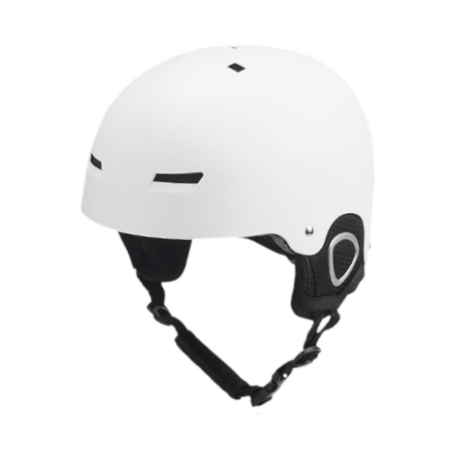 Magideal - Casco De Esquí, Casco De Snowboard, Cómodo, Transpirable, Ligero, Casco De Monopatín, Casco De Nieve Para Deportes De Invierno, Ciclismo , M Blanco M