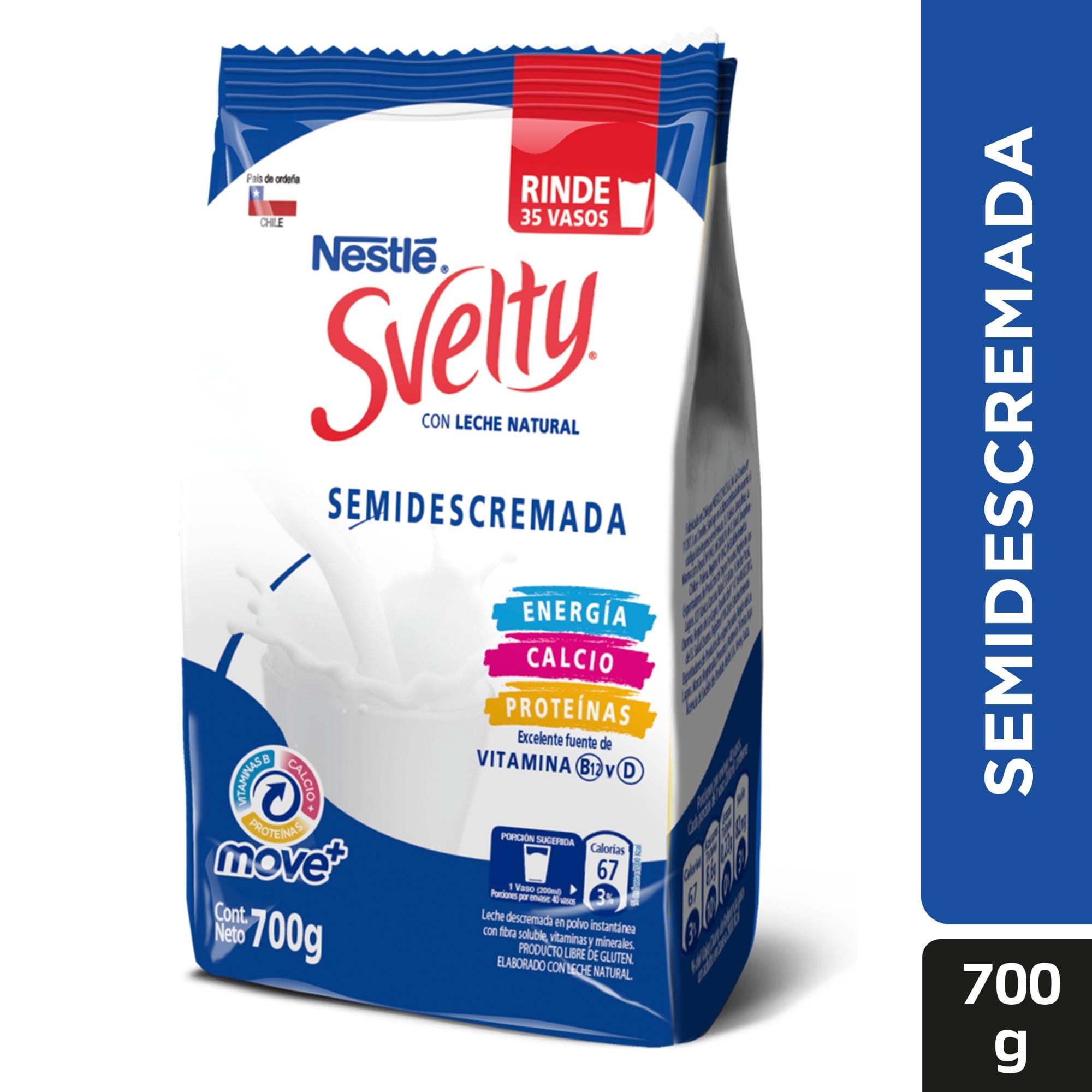 Leche En Polvo Semidescremada Bolsa 700 g Svelty