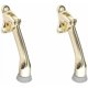 thumbnail image 1 of Tope de puerta Perfect Home 10 cm latón – paquete de 2, 1 of 3