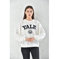 Home Fashion - Poleron Oversize Manga Larga Mujer Blanco Talla Unica