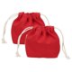 thumbnail image 1 of Uxcell 2 piezas bolsa de maquillaje con cordón, bolsa cosmética de lona de 4.7" organizador de artículos de tocador para accesorios de viaje, rojo, 1 of 7
