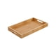 thumbnail image 1 of Bandeja rectangular de bambú con asa de 30 x 19 x 3,8 cm, 1 of 5