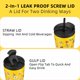 thumbnail image 3 of Vaso térmico BJPKPK 650 ml de acero inoxidable aislado, amarillo, 3 of 6