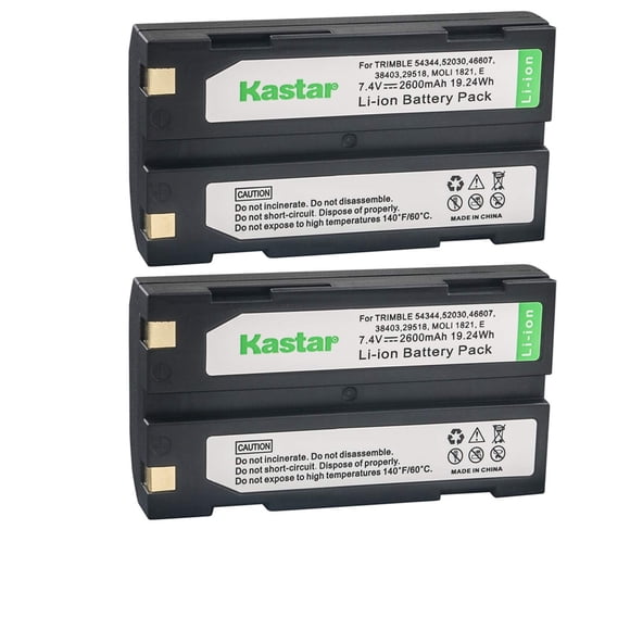 Batería Kastar D‑Li1 Pack de 2 unidades 7,4 V 2600 mAh