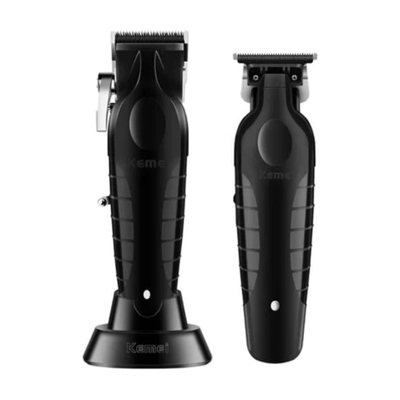 Combo Kemei Profesional de Cortadora Km 2296 y Patillera Km 2299