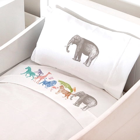 Tuyo Print - Juego De Sábanas Moisés - Colecho Safari