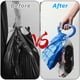 thumbnail image 3 of Bolsa de plástico para compras, con asa y cierre de seguridad (azul), 3 of 5