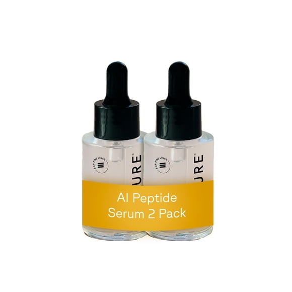 Suero facial Acure 30 ml (2 unidades) con Niacinamida y Péptido