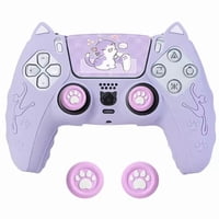 Funda Protectora Aaronmei Para Control Ps5 Morado