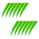 thumbnail image 3 of 12 Piezas 4 Pulgadas Tiro Con Arco Flecha Plumas Fletchings Paletas Verde Fluorescente, 3 of 3