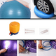 thumbnail image 3 of Pelota de yoga extra gruesa para ejercicios, equilibrio, estabilidad y embarazo. Incluye bomba rápida., 3 of 5