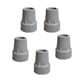 thumbnail image 5 of 5 puntas de muleta universales, gruesas, antideslizantes, reforzadas, anchas, resistentes. gris, 5 of 5