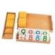 thumbnail image 1 of Juguete De Cuentas De Matemáticas Montessori, Material Didáctico, Juego De Banco Decimal Para Niños En Edad Preescolar, 1 of 5