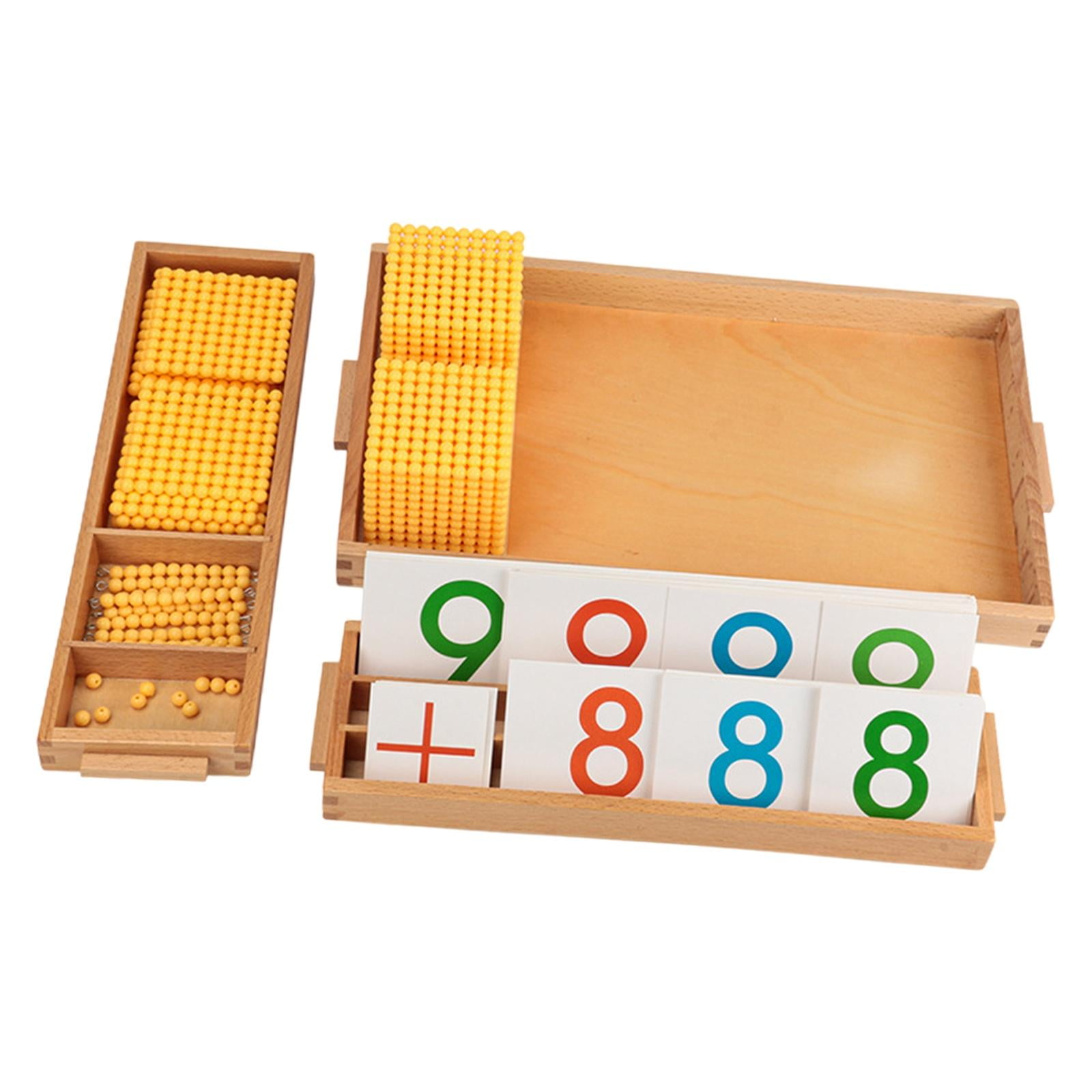 Bothyi - Juguete De Cuentas De Matemáticas Montessori, Material Didáctico, Juego De Banco Decimal Para Niños En Edad Preescolar
