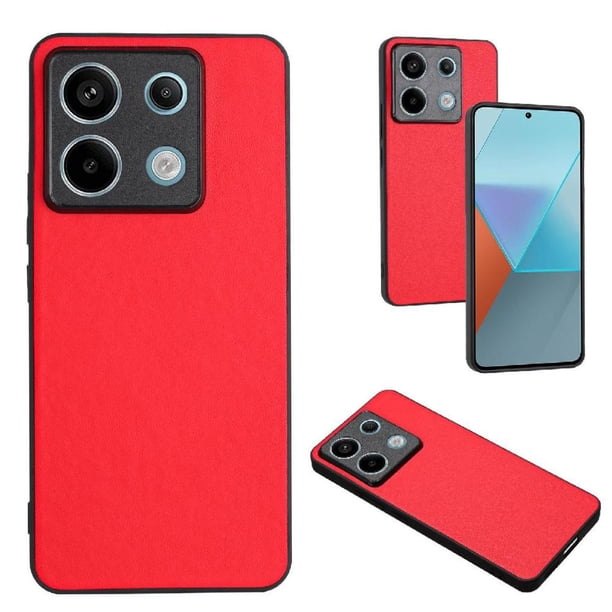 Funda Antigolpes para Xiaomi Redmi Note 13 Pro 5G Cubierta Delgada Rojo